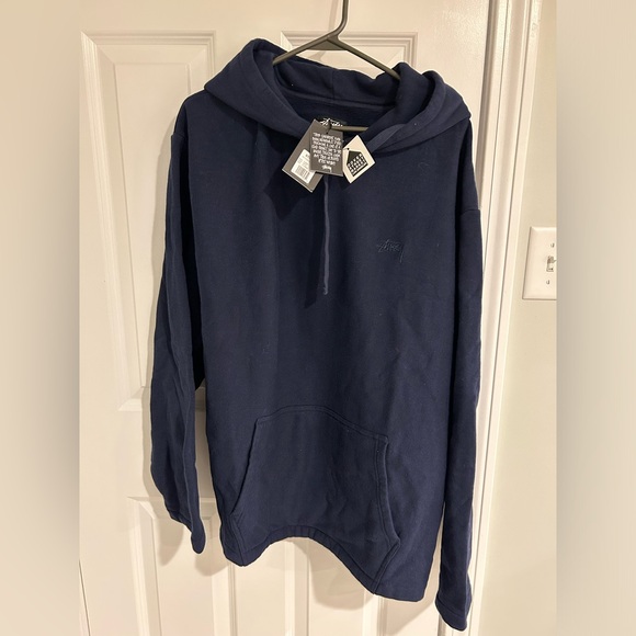 Stussy x No Vacancy Inn navy hoodie. Brand new with tags. - Picture 4 of 4